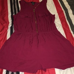 Burgundy Romper